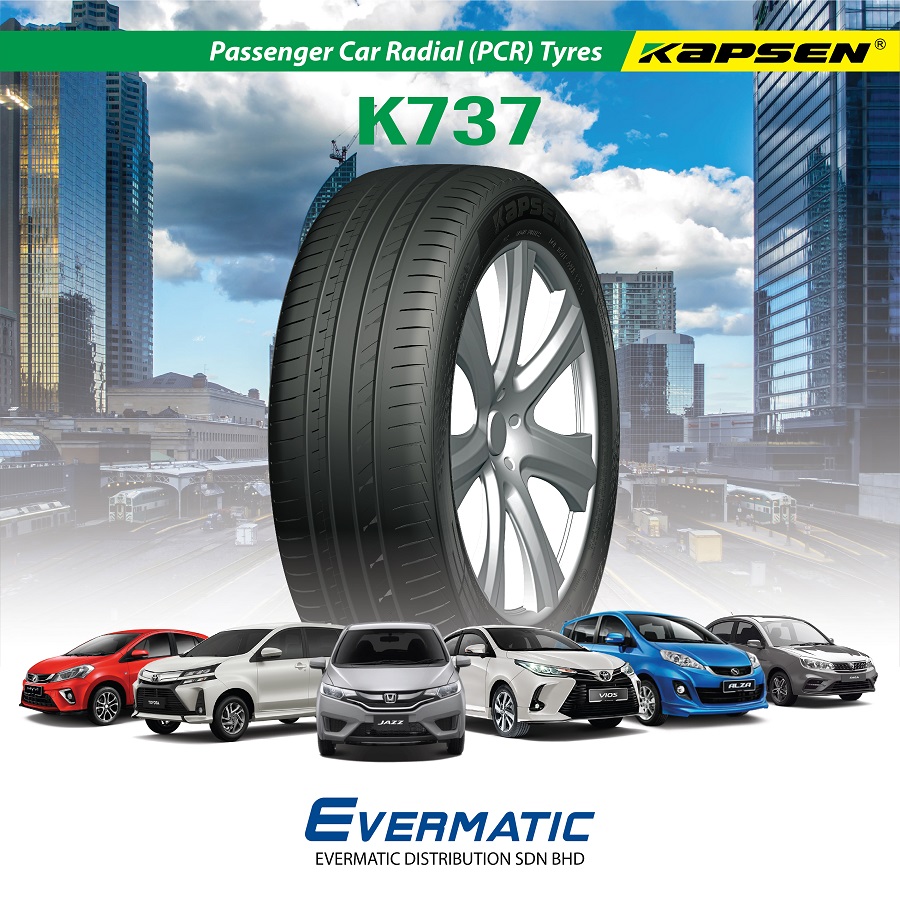 Kapsen K737 PCR Tyre Distributor in Sabah|EVERMATIC Malaysia